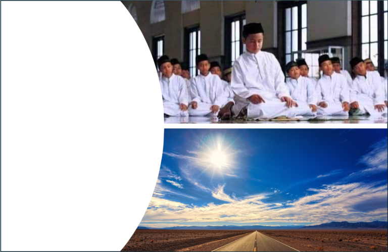 Tasawuf ialah masuk dalam SAF meniru tingkah laku – akhlak imam yang meniru akhlak imamnya sampailah kepada Nabi Muhammad