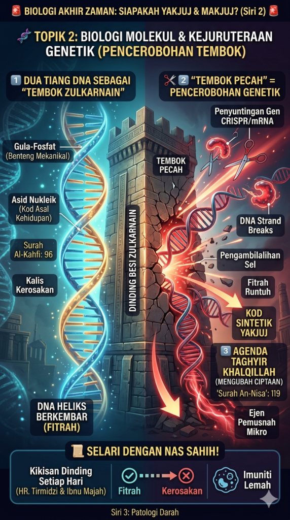 BIOLOGI AKHIR ZAMAN MEMBONGKAR KOD YAKJUJ & MAKJUJ DALAM SEL MANUSIA image