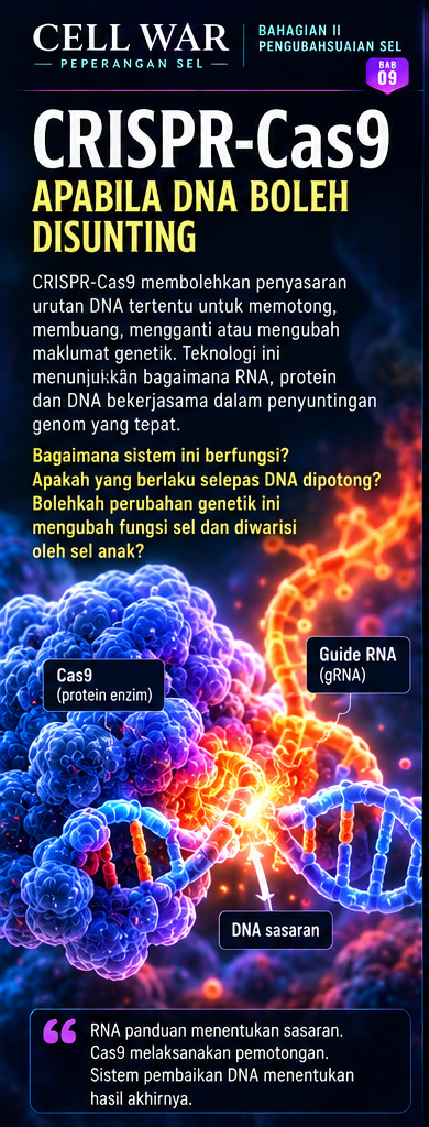 Visual utama CRISPR-Cas9