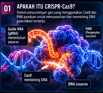 CRISPR-Cas9 — DNA Boleh Disasarkan