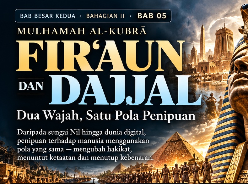 Fir‘aun: kekuasaan, ketakutan dan tuntutan ketaatan — ilustrasi simbolik.