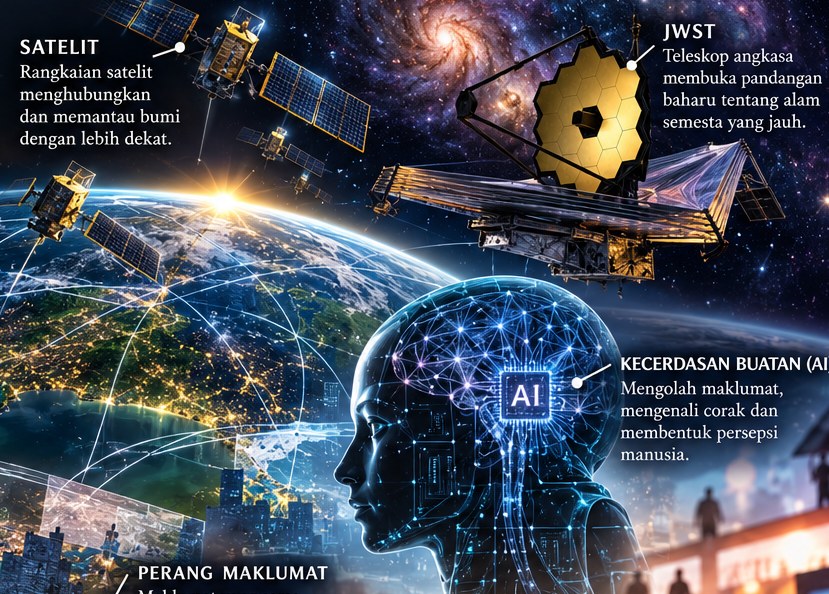 SATELIT — Daripada pemerhatian jauh kepada data yang diterima di Bumi.