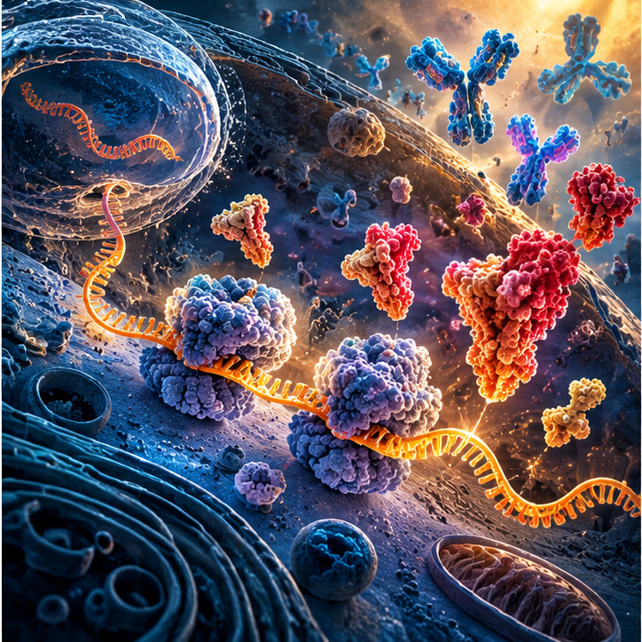 Arahan mRNA dan penghasilan protein