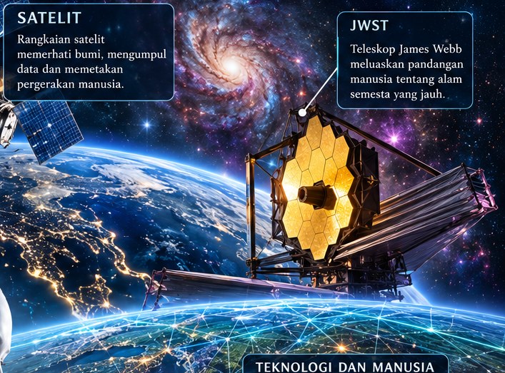 JWST — Memerhati alam semesta melalui instrumen dan tafsiran data.