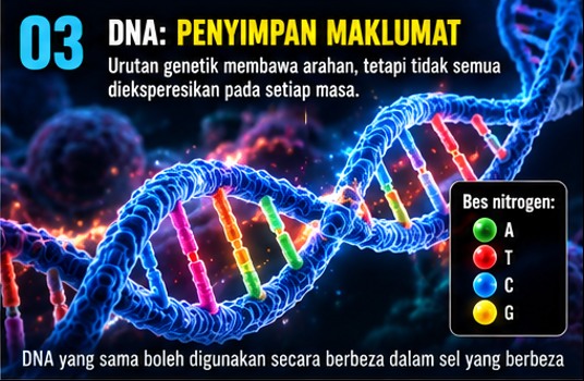 Visual 03: DNA: Penyimpan Maklumat