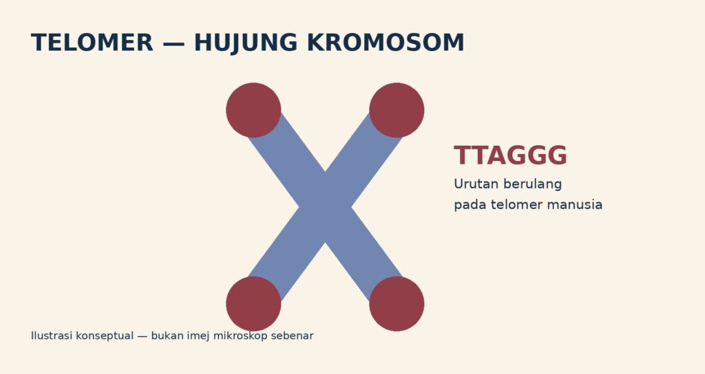 Telomer di hujung kromosom
