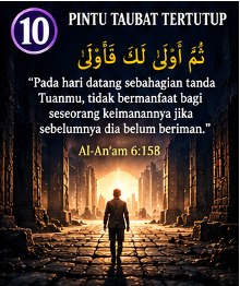 Pintu taubat tertutup