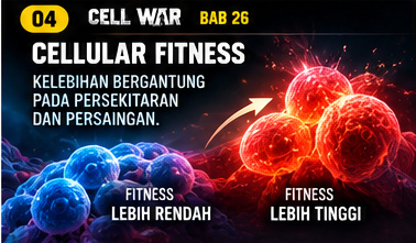 CELL WAR Bab 26 — Visual 04: CELLULAR FITNESS: SIAPA MEMPUNYAI KELEBIHAN?