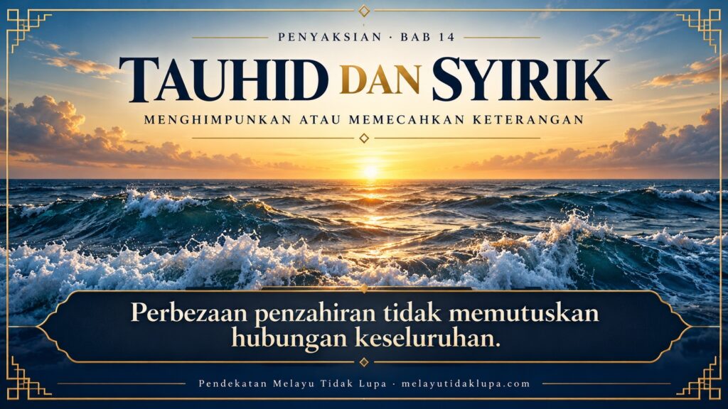 Tauhid dan Syirik: ombak dan buih sebagai analogi hubungan keseluruhan