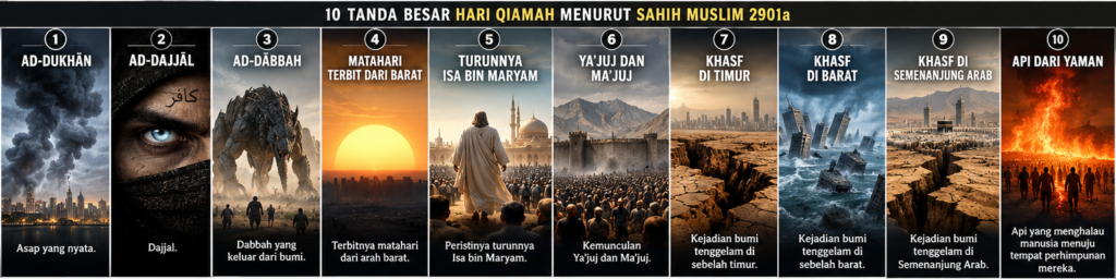 Visual bahagian 3 — 10 Tanda Besar Hari Qiamah